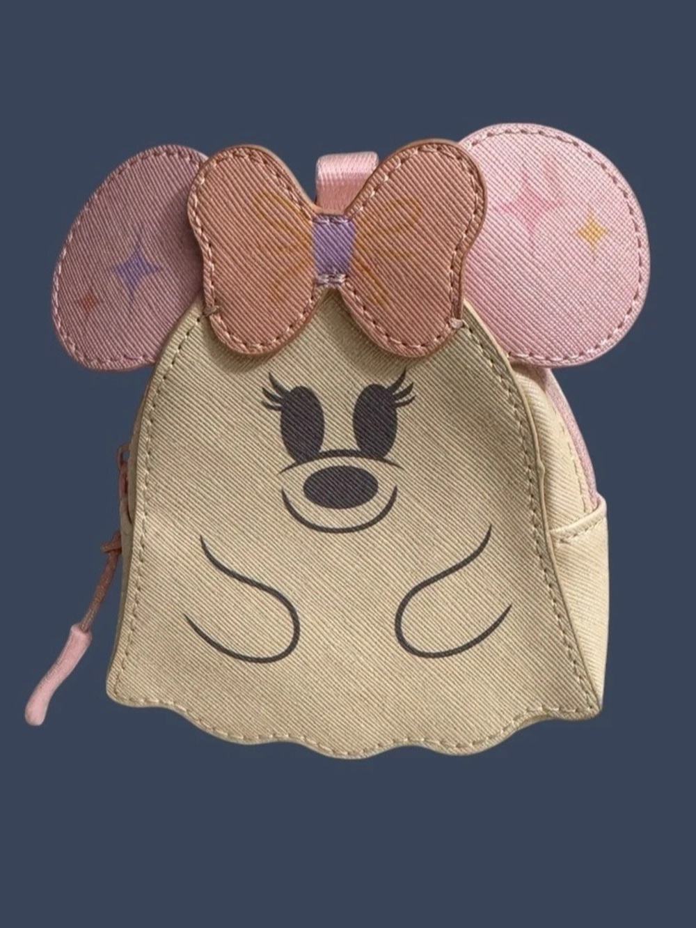 Disney Park 2026 Halloween Minnie Mouse Cutie Ghost Coin Purse Pouch Bag Charm